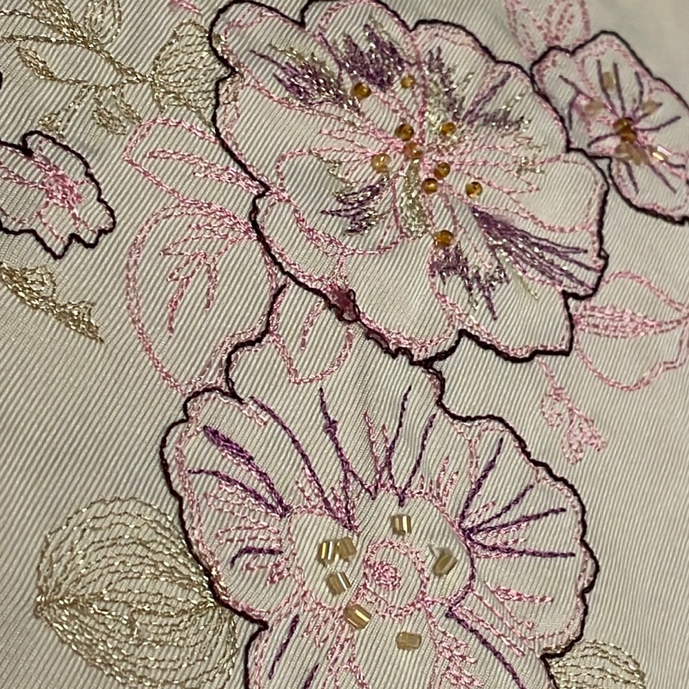 New York & Company embroidered sleeveless top